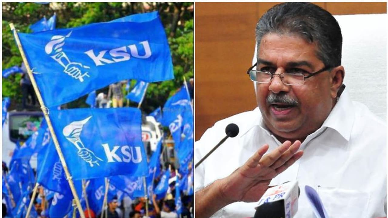 'ഭരണഘടനയെ അപമാനിച്ച മന്ത്രി വിദ്യാർത്ഥികളുടെ നിലവാരം അളക്കാൻ പാടുപെടേണ്ട'; സജി ചെറിയാന് മറുപടിയുമായി കെഎസ്യു 'ഭരണഘടനയെ അപമാനിച്ച മന്ത്രി വിദ്യാർത്ഥികളുടെ നിലവാരം അളക്കാൻ പാടുപെടേണ്ട'; സജി ചെറിയാന് മറുപടിയുമായി കെഎസ്യു