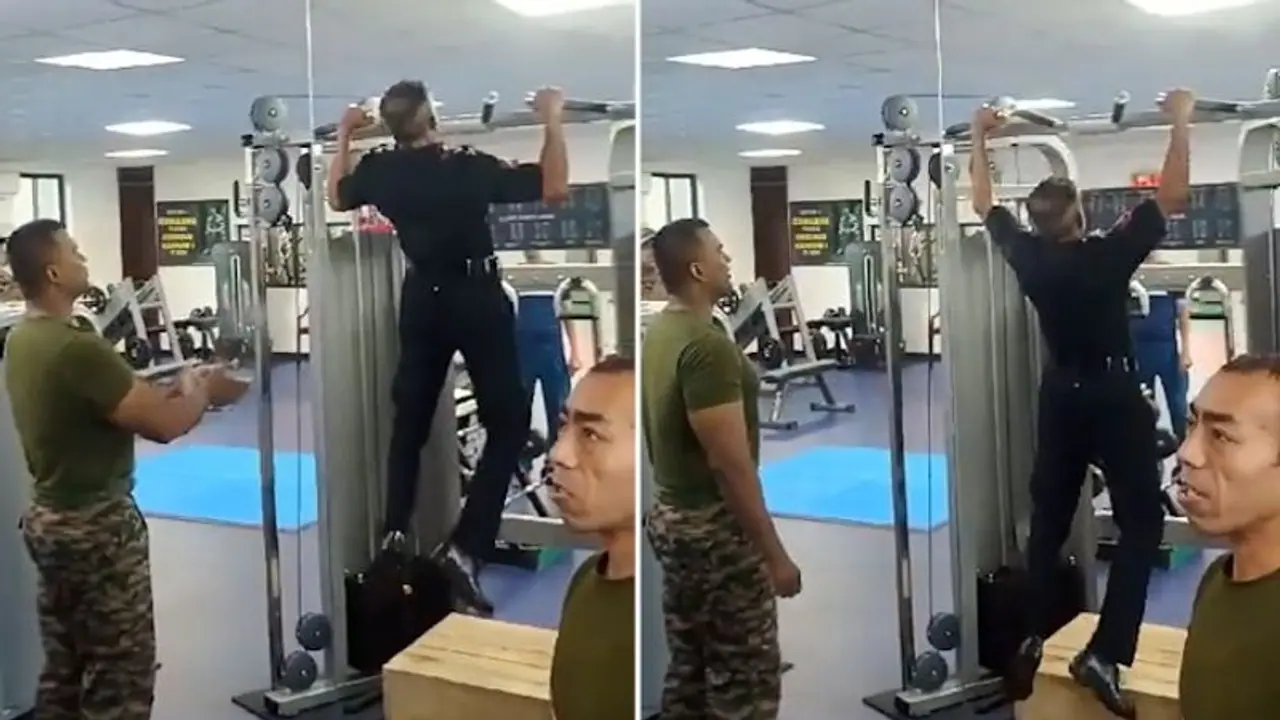 Viral video: Major General, 56, performs 25 pull ups without break, netizens impressed (WATCH)