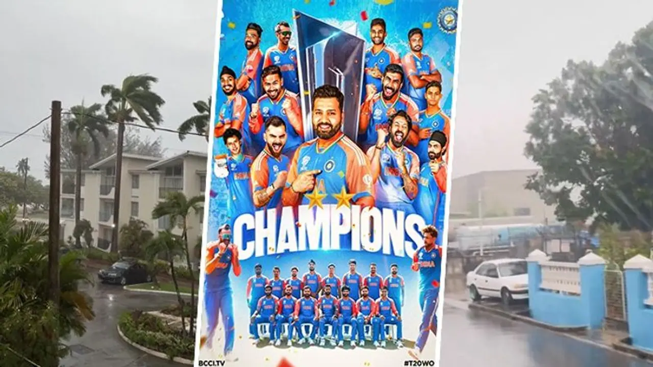 Team India stranded: Strong winds, rains hits Barbados as Hurricane Beryl intensifies; WATCH viral videos Team India stranded: Strong winds, rains hits Barbados as Hurricane Beryl intensifies; WATCH viral videos