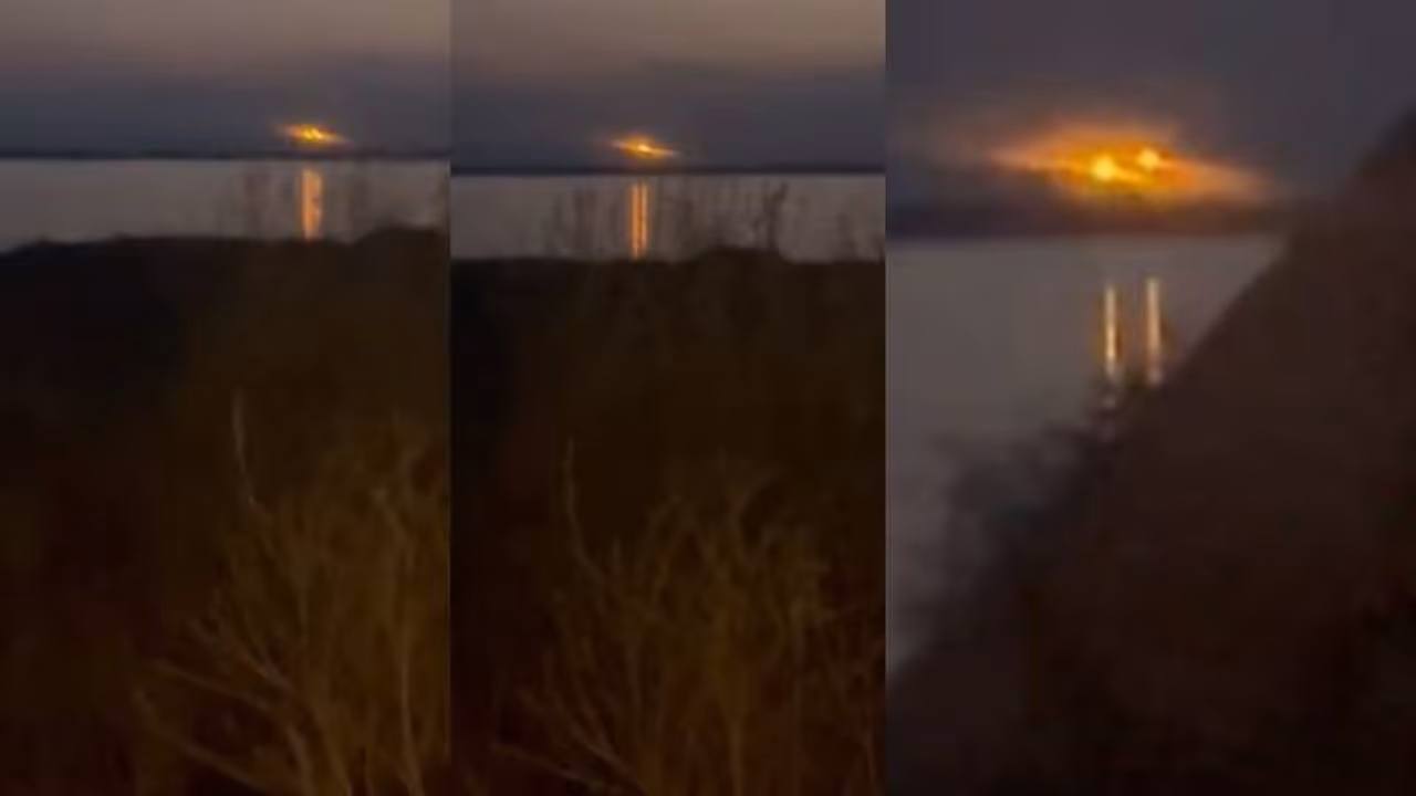 ആകാശത്ത് സൂര്യനെപ്പോലെ ശോഭയുള്ള രണ്ട് തിളങ്ങുന്ന വസ്തുക്കൾ, അന്യഗ്രഹത്തിൽ നിന്നുള്ളതെന്ന് ദമ്പതികൾ 