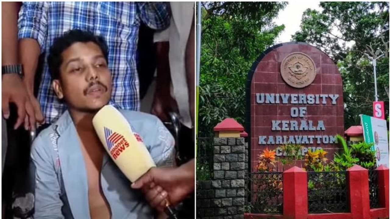 കാര്യവട്ടം ക്യാമ്പസിൽ കെഎസ്യു പ്രവർത്തകനെ എസ്എഫ്ഐക്കാർ മുറിയില് പൂട്ടിയിട്ട് മര്ദിച്ചെന്ന് പരാതി, സംഘർഷം കാര്യവട്ടം ക്യാമ്പസിൽ കെഎസ്യു പ്രവർത്തകനെ എസ്എഫ്ഐക്കാർ മുറിയില് പൂട്ടിയിട്ട് മര്ദിച്ചെന്ന് പരാതി, സംഘർഷം