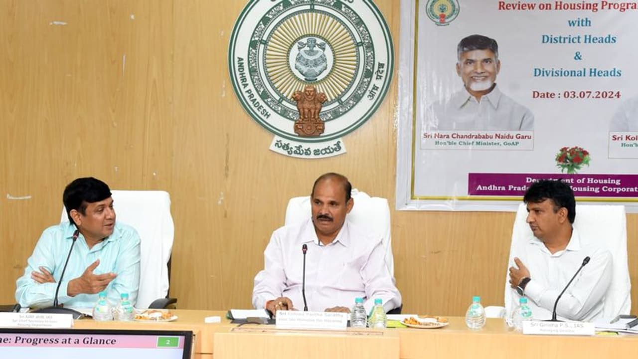 ఏపీలో రానున్న 100రోజుల్లో 1.28 లక్షల ఇళ్ల నిర్మాణం.. మీకు ఇల్లు వచ్చే అవకాశం ఉందేమో చెక్ చేసుకోండి? ఏపీలో రానున్న 100రోజుల్లో 1.28 లక్షల ఇళ్ల నిర్మాణం.. మీకు ఇల్లు వచ్చే అవకాశం ఉందేమో చెక్ చేసుకోండి?