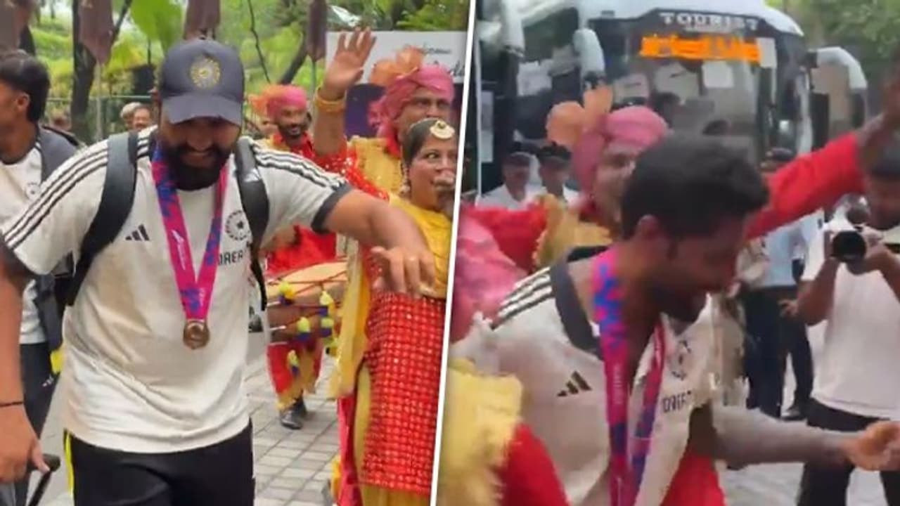 India's T20 WC champions back home: Rohit Sharma, Rishabh Pant, Suryakumar & more dance to dhol beats (WATCH)