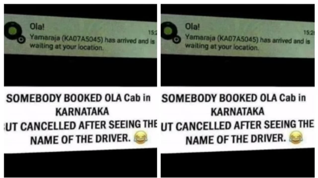 'യമരാജന്‍ നിങ്ങളെ ലോക്കേഷനില്‍ കാത്ത് നില്‍ക്കുന്നു'; ഡ്രൈവറുടെ പേര് കണ്ടതോടെ യൂബർ ബുക്കിംഗ് റദ്ദാക്കി 