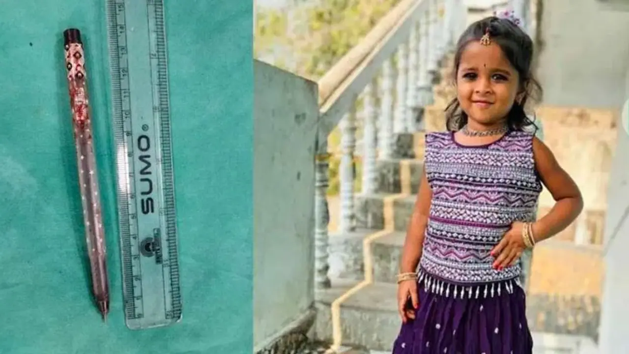 ಮಗುವಿನ ತಲೆ ಬಗೆದ ಪೆನ್: ಹೋಮ್ವರ್ಕ್ ಮಾಡ್ತಿದ್ದ 5 ವರ್ಷದ ಯುಕೆಜಿ ಮಗು ಸಾವು ಮಗುವಿನ ತಲೆ ಬಗೆದ ಪೆನ್: ಹೋಮ್ವರ್ಕ್ ಮಾಡ್ತಿದ್ದ 5 ವರ್ಷದ ಯುಕೆಜಿ ಮಗು ಸಾವು