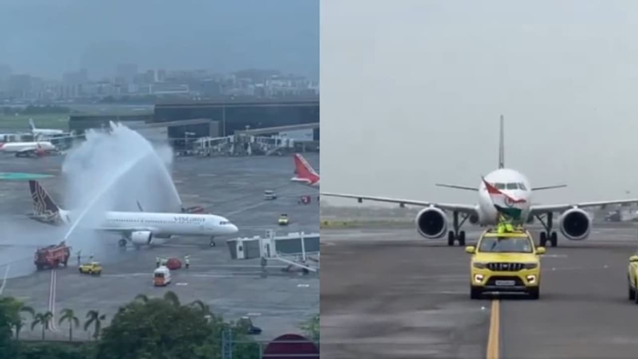 മുംബൈയിലെത്തിയ ടീം ഇന്ത്യക്ക് വിമാനത്താവളത്തില് വാട്ടർ സല്യൂട്ട്; മറൈൻ ഡ്രൈവും വാംഖഡെയും ജനസാഗരം മുംബൈയിലെത്തിയ ടീം ഇന്ത്യക്ക് വിമാനത്താവളത്തില് വാട്ടർ സല്യൂട്ട്; മറൈൻ ഡ്രൈവും വാംഖഡെയും ജനസാഗരം