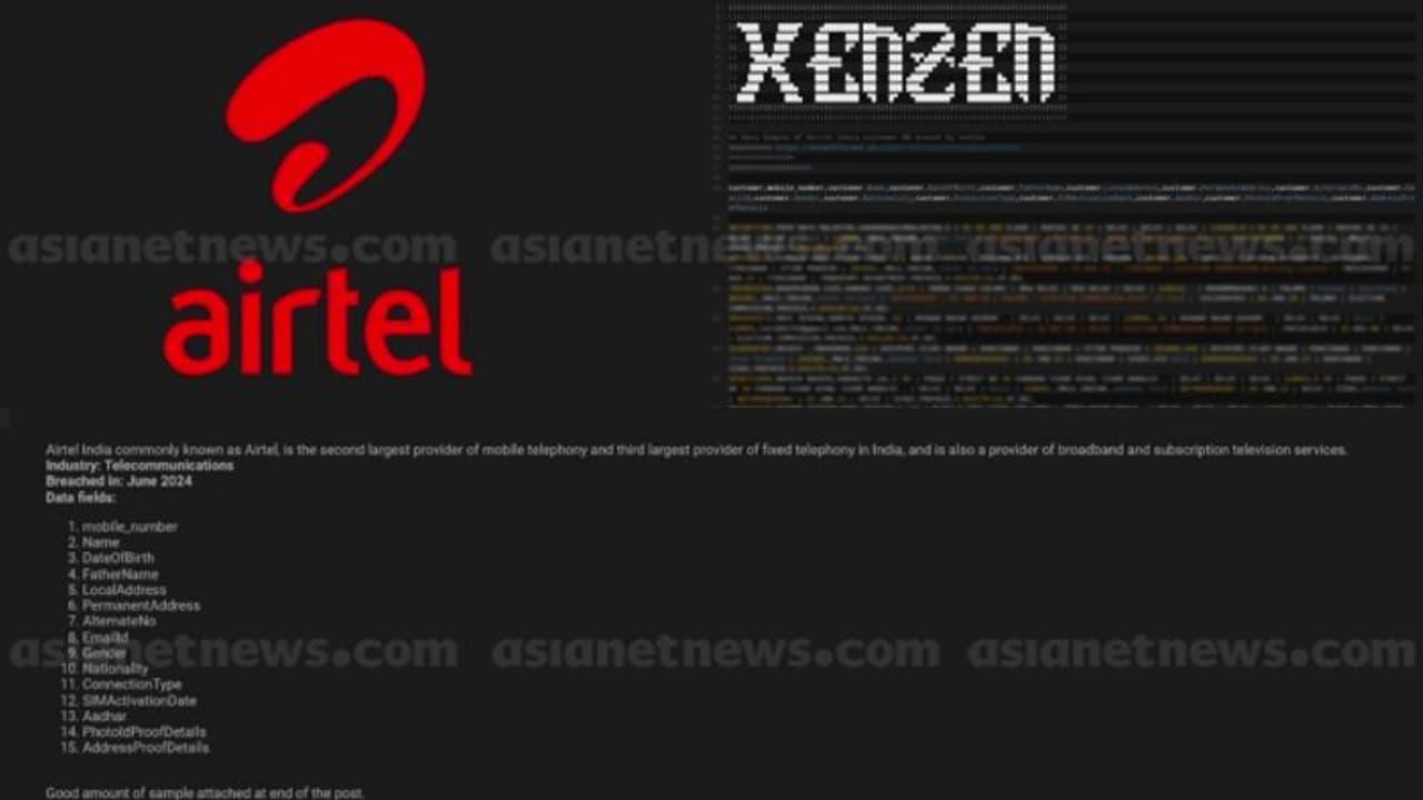 എയര്ടെൽ ഉപഭോക്താക്കളായ 37 കോടി പേരുടെ വിവരങ്ങൾ ചോര്ത്തിയെന്ന് ഹാക്കര്, വിൽക്കാൻ വെച്ചു; നിഷേധിച്ച് കമ്പനി എയര്ടെൽ ഉപഭോക്താക്കളായ 37 കോടി പേരുടെ വിവരങ്ങൾ ചോര്ത്തിയെന്ന് ഹാക്കര്, വിൽക്കാൻ വെച്ചു; നിഷേധിച്ച് കമ്പനി