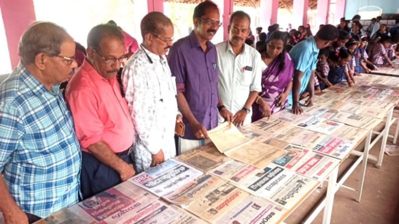 യുവ തലമുറയ്ക്ക് ആവേശമായി ആദ്യകാല മലയാള ദിനപത്രങ്ങളുടെ പ്രദര്‍ശനം
