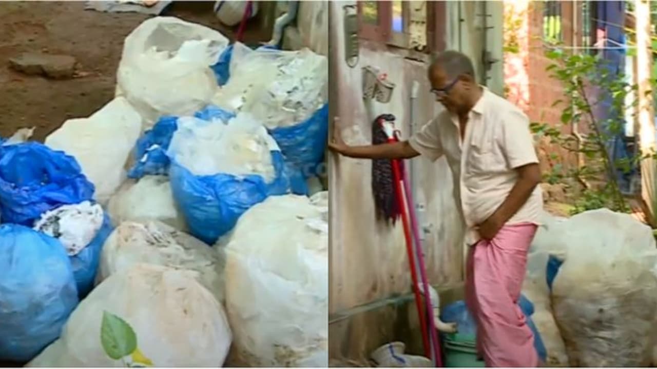 ഡയാലിസിസ് മാലിന്യം കൊണ്ട് പൊറുതിമുട്ടി ഒരു കുടുംബം; മൂന്ന് വർഷമായി മാലിന്യം വീട്ടിൽ സൂക്ഷിക്കുന്നു ഡയാലിസിസ് മാലിന്യം കൊണ്ട് പൊറുതിമുട്ടി ഒരു കുടുംബം; മൂന്ന് വർഷമായി മാലിന്യം വീട്ടിൽ സൂക്ഷിക്കുന്നു