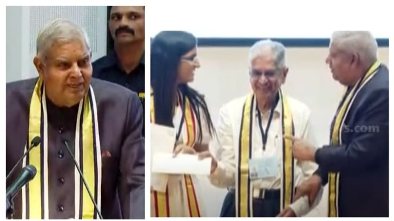 'ഐഐഎസ്ടിയിലെ വിദ്യാർത്ഥികൾ ഭാഗ്യം ചെയ്തവർ'; ബിരുദദാന ചടങ്ങിൽ പങ്കെടുത്ത് ഉപരാഷ്ട്രപതി ജഗ്ദീപ് ധൻഗർ 'ഐഐഎസ്ടിയിലെ വിദ്യാർത്ഥികൾ ഭാഗ്യം ചെയ്തവർ'; ബിരുദദാന ചടങ്ങിൽ പങ്കെടുത്ത് ഉപരാഷ്ട്രപതി ജഗ്ദീപ് ധൻഗർ