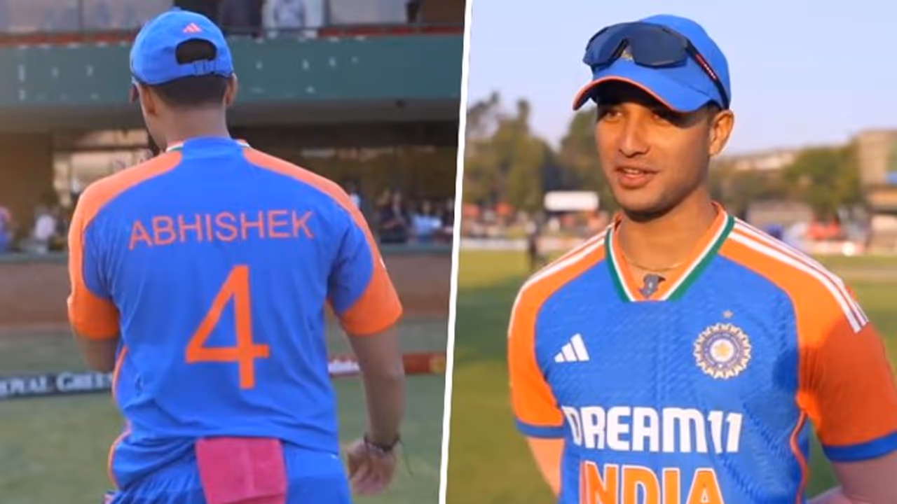 IND vs ZIM 2nd T20I: Centurion Abhishek Sharma reveals batting with Shubman Gill bat in pressure game (WATCH)