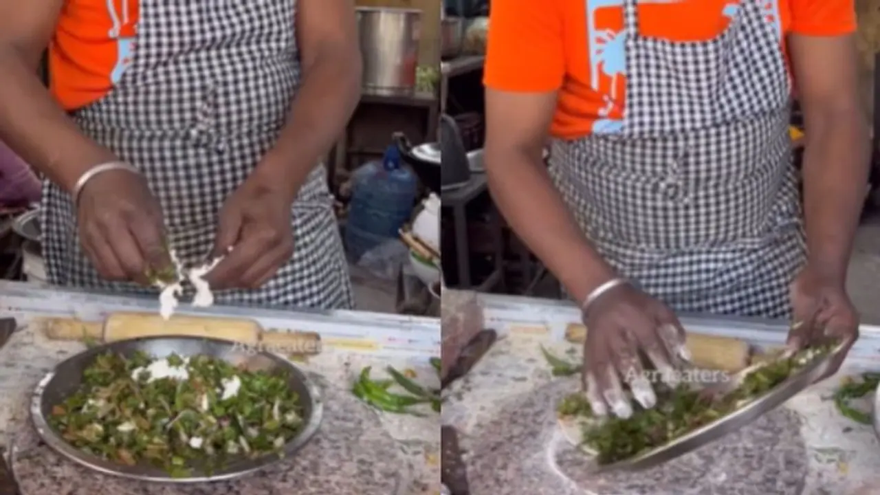 WATCH: Video of Man Stuffing Neem Leaves into Paratha Shocks Internet 