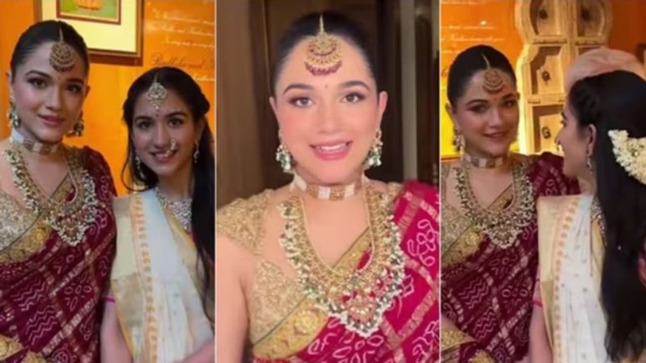 ராதிகா மெர்சன்ட் திருமண வைபோகம்.. தங்க ஜாக்கெட் அணிந்து கவனம் ஈர்த்த அஞ்சலி மெர்சன்ட் யாருப்பா அவங்க?