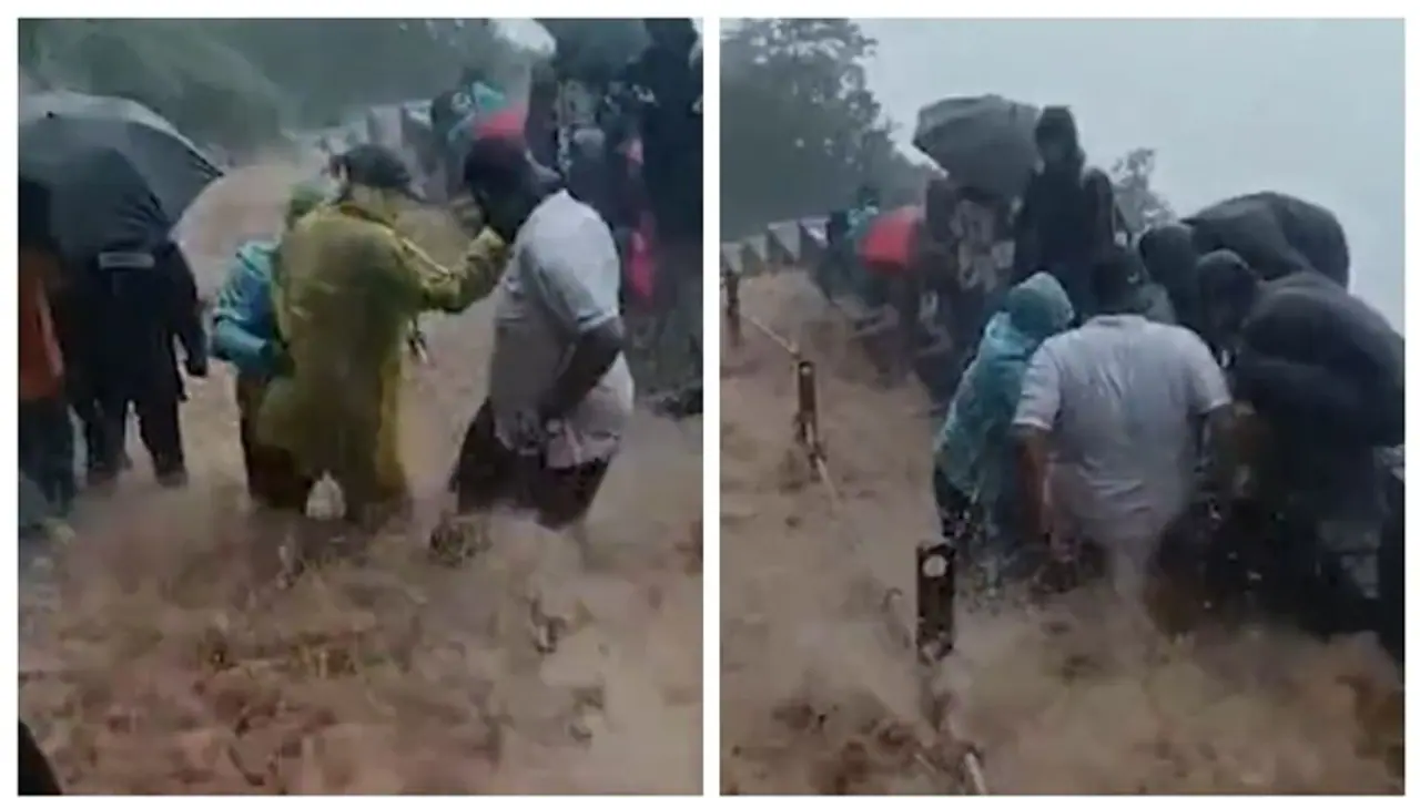 'Red' alert in Mumbai: Schools, colleges shut; train advisory issued amid heavy rains (WATCH) 'Red' alert in Mumbai: Schools, colleges shut; train advisory issued amid heavy rains (WATCH)