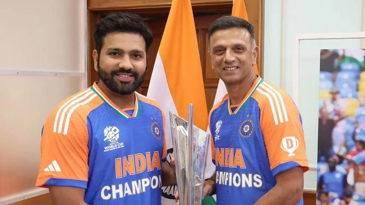 Rahul Dravid and Rohit Sharma