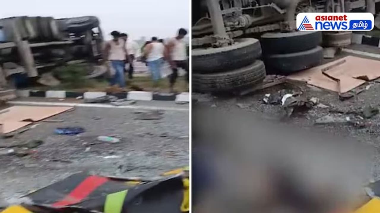 டபுள்டக்கர் பேருந்தும் பால் டேங்கர் லாரியும் மோதி கோர விபத்து! 18 தூக்கிவிசப்பட்டு பலியான பரிதாபம்! 