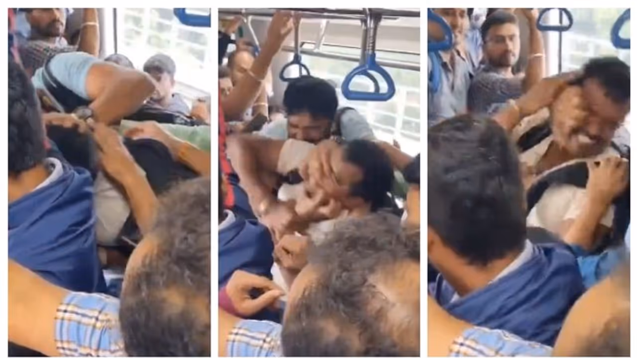 പരിസരം മറന്ന് അടി, ഇടി ; തിരക്കേറിയ 'നമ്മ മെട്രോ'യിലെ യാത്രക്കാരുടെ തമ്മില് തല്ല്: വീഡിയോ വൈറൽ പരിസരം മറന്ന് അടി, ഇടി ; തിരക്കേറിയ 'നമ്മ മെട്രോ'യിലെ യാത്രക്കാരുടെ തമ്മില് തല്ല്: വീഡിയോ വൈറൽ