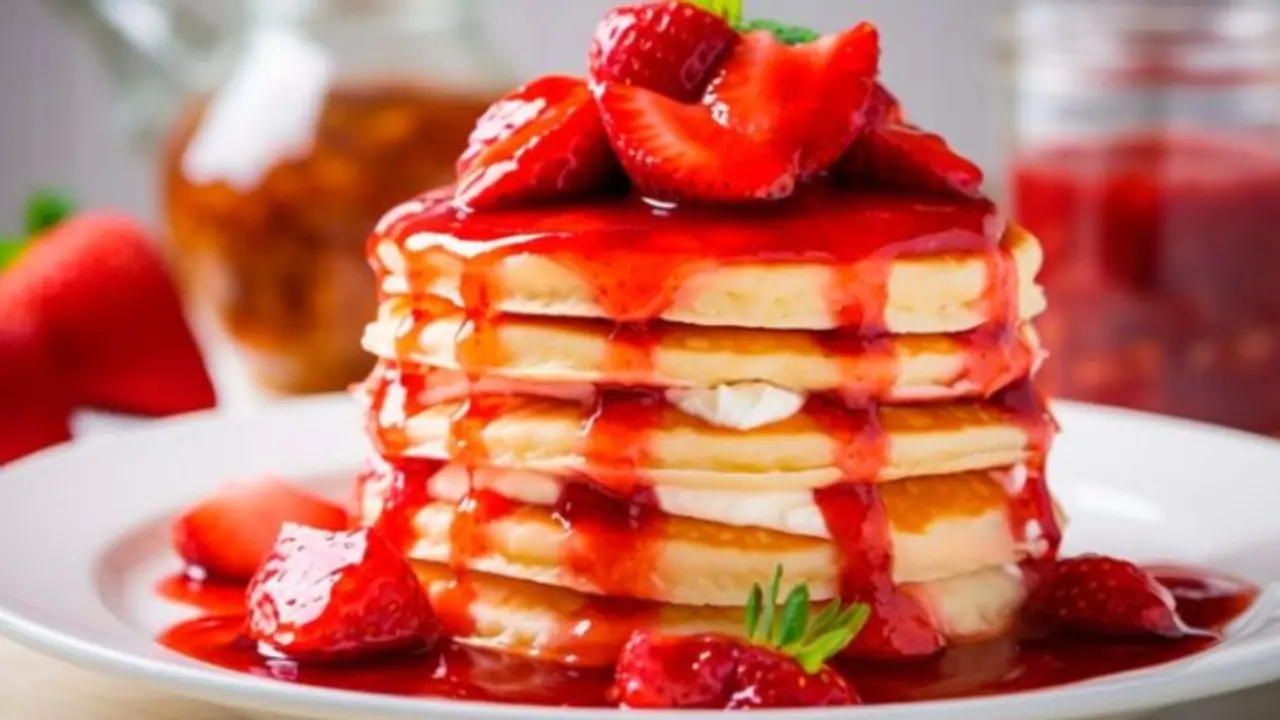 Delicious Cream Filled Strawberry Pancakes: A Sweet Treat Worth Waking Up For