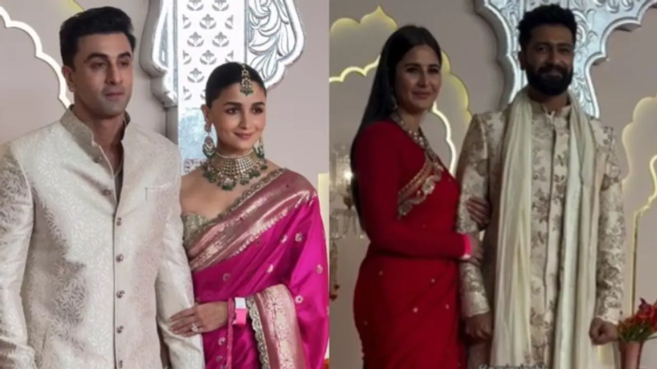 Anant Ambani, Radhika Merchant wedding: Alia Bhatt Katrina Kaif draped in saree, Vicky Ranbir wear sherwani Anant Ambani, Radhika Merchant wedding: Alia Bhatt Katrina Kaif draped in saree, Vicky Ranbir wear sherwani