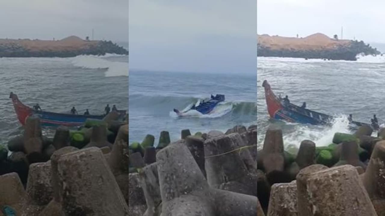 മുതലപ്പൊഴിയിൽ വള്ളം തിരയിൽപ്പെട്ട് പുലിമുട്ടിൽ ഇടിച്ച് മുങ്ങി; രക്ഷാപ്രവർത്തനത്തിനിടെ ഫിഷറീസ് ഗാർഡിന് പരിക്ക് മുതലപ്പൊഴിയിൽ വള്ളം തിരയിൽപ്പെട്ട് പുലിമുട്ടിൽ ഇടിച്ച് മുങ്ങി; രക്ഷാപ്രവർത്തനത്തിനിടെ ഫിഷറീസ് ഗാർഡിന് പരിക്ക്