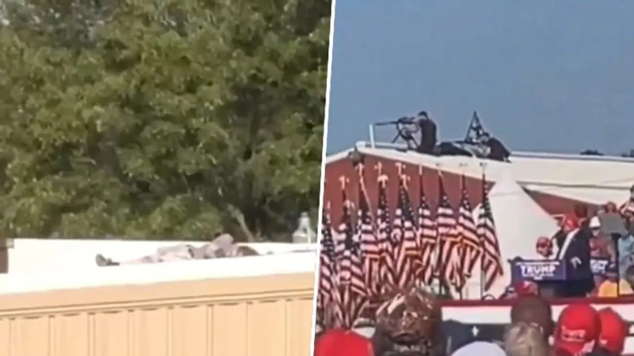 Donald Trump assassination bid: Viral videos show shooter on roof, Secret Services snipers in action (WATCH)
