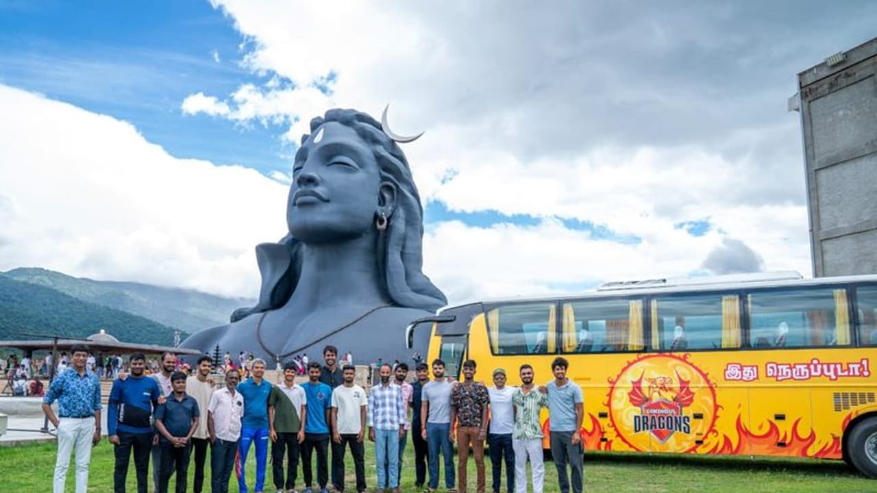 டி.என்.பி.எல். திண்டுக்கல் டிராகன்ஸ் அணி வீரர்களின் திடீர் ஈஷா விசிட்! காரணம் என்ன தெரியுமா?