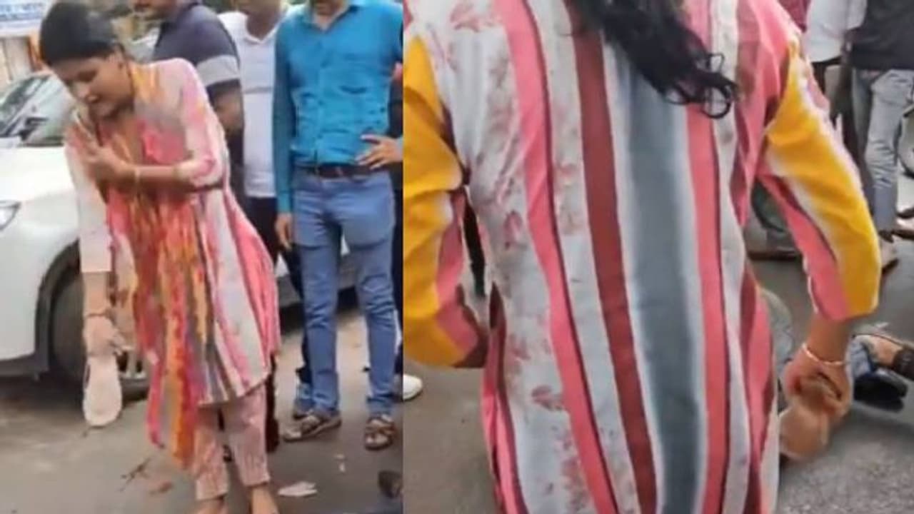 അശ്ലീല കമന്റ്, കോടതിപരിസരത്തുവച്ച് യുവാവിനെ ചെരിപ്പൂരി തല്ലിയും കഴുത്തിൽ ചവിട്ടിയും യുവതി