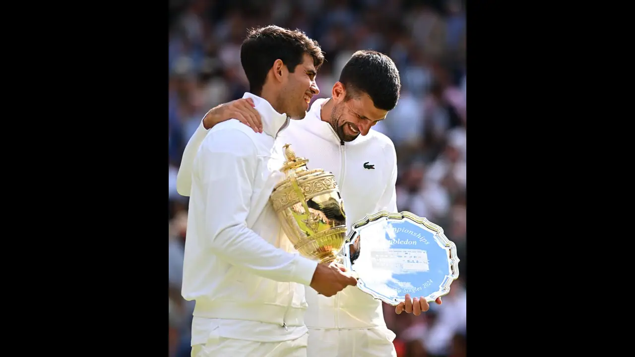 Wimbledon: விம்பிள்டன் 2024: தொடர்ந்து 2ஆவது முறையாக இறுதிப் போட்டியில் ஜோகோவிச்சை வீழ்த்தி அல்காரஸ் சாதனை!
