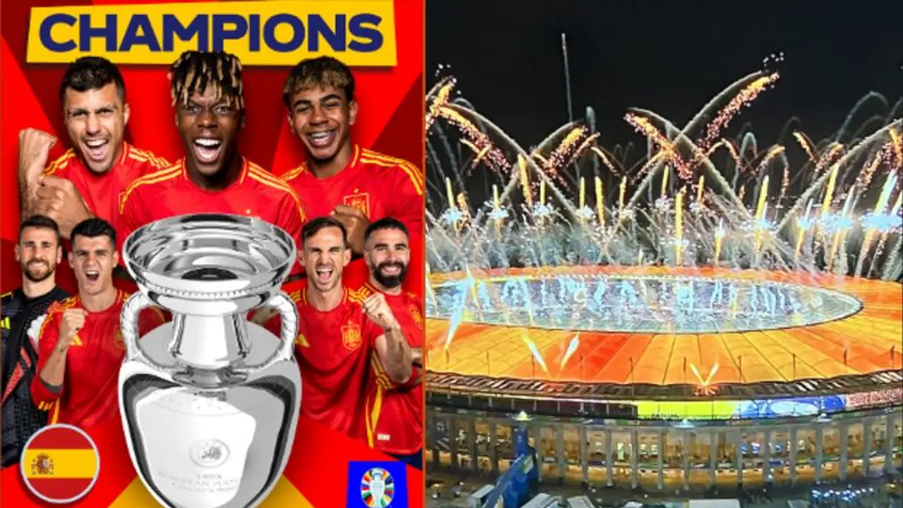 Spain crowned Euro 2024 champions: Videos of spectacular stadium fireworks, fans celebrating go viral (WATCH) Spain crowned Euro 2024 champions: Videos of spectacular stadium fireworks, fans celebrating go viral (WATCH)