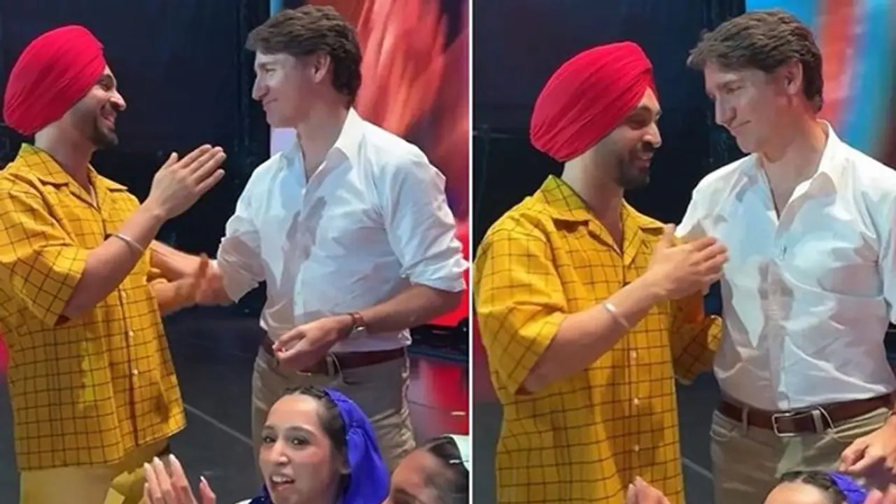 Watch: Diljit Dosanjh greets Canada PM Justin Trudeau on stage before his concert in Toronto