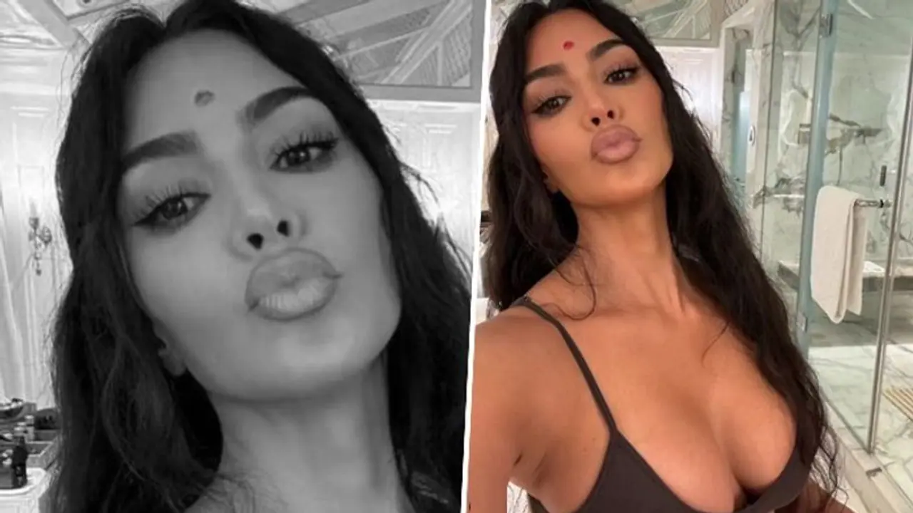 Kim Kardashian in India: Actress flaunts 'welcome tika' in selfie post Anant Ambani Radhika Merchant's wedding