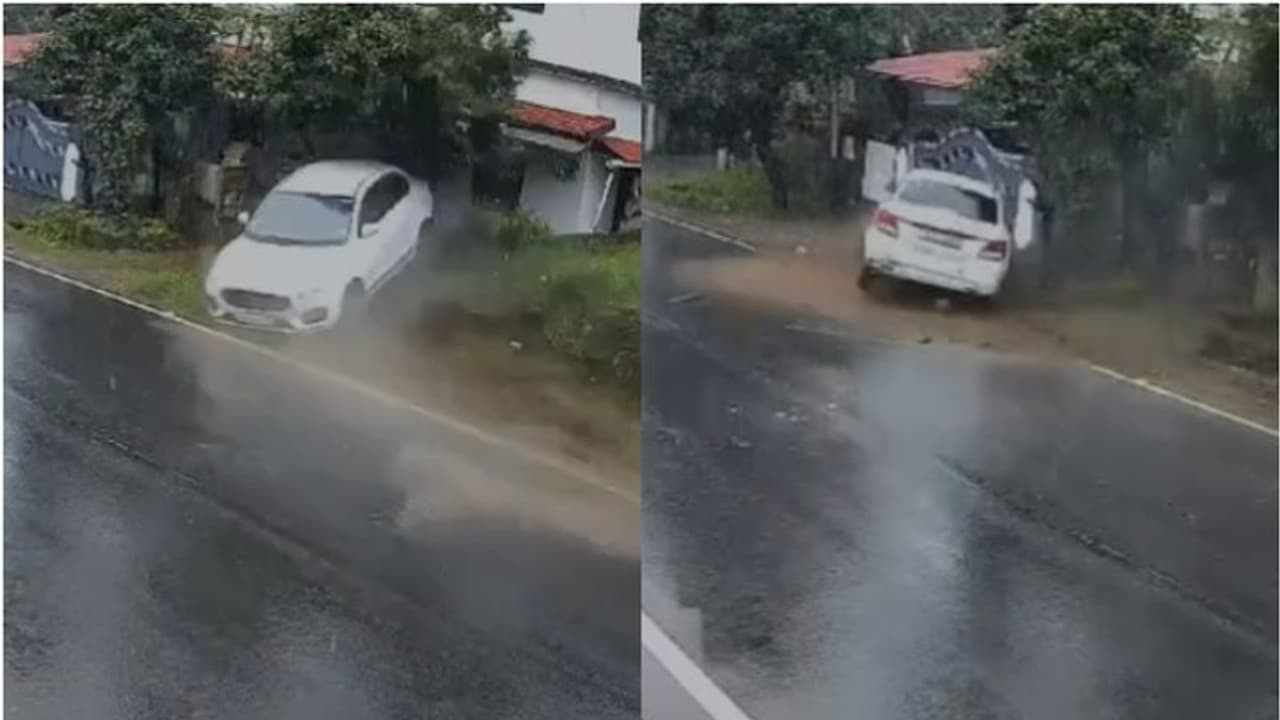 പട്ടാമ്പിയിൽ മഴയിൽ നിയന്ത്രണം വിട്ട് കറങ്ങി സ്വിഫ്റ്റ് ഡിസയർ, വീടിന്റെ മതിലിൽ ഇടിച്ച് തിരിഞ്ഞു, നിർത്താതെ പോയി പട്ടാമ്പിയിൽ മഴയിൽ നിയന്ത്രണം വിട്ട് കറങ്ങി സ്വിഫ്റ്റ് ഡിസയർ, വീടിന്റെ മതിലിൽ ഇടിച്ച് തിരിഞ്ഞു, നിർത്താതെ പോയി