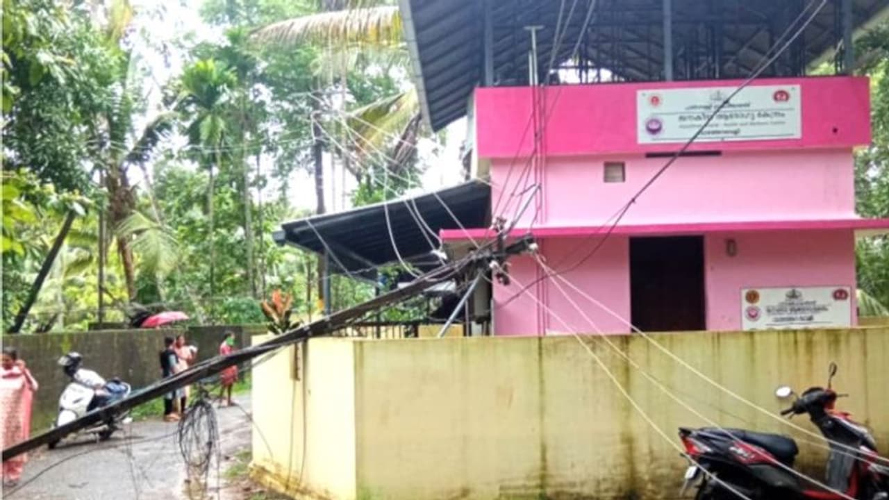 ശക്തമായ കാറ്റിലും മഴയിലും ആലപ്പുഴ ജില്ലയിൽ നാശനഷ്ടങ്ങൾ; ഇലക്ട്രിക് പോസ്റ്റും, മരങ്ങളും കടപുഴകി വീണു ശക്തമായ കാറ്റിലും മഴയിലും ആലപ്പുഴ ജില്ലയിൽ നാശനഷ്ടങ്ങൾ; ഇലക്ട്രിക് പോസ്റ്റും, മരങ്ങളും കടപുഴകി വീണു