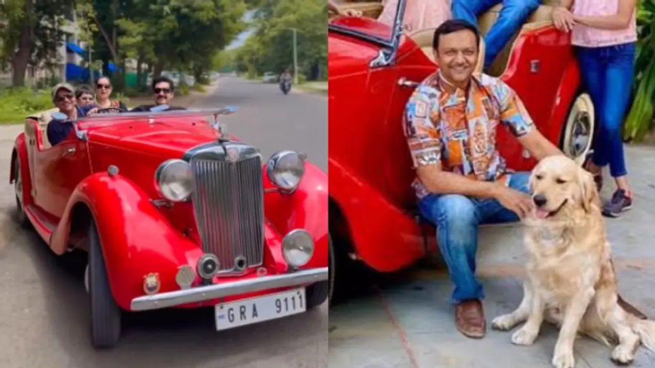 Indian Family Journeys from Gujarat to London in a 73 Year Old Car