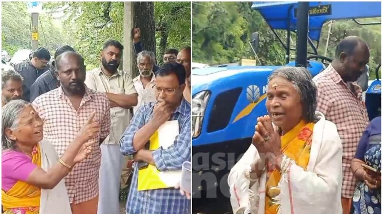 ഭർത്താവിൻ്റെ പേരിലുള്ള ഭൂമിയിൽ കൃഷിയിറക്കാനെത്തി, നഞ്ചമ്മയെ തടഞ്ഞ് ഉദ്യോഗസ്ഥര്; കയ്യേറ്റ ഭൂമിയിൽ സമരം ഭർത്താവിൻ്റെ പേരിലുള്ള ഭൂമിയിൽ കൃഷിയിറക്കാനെത്തി, നഞ്ചമ്മയെ തടഞ്ഞ് ഉദ്യോഗസ്ഥര്; കയ്യേറ്റ ഭൂമിയിൽ സമരം
