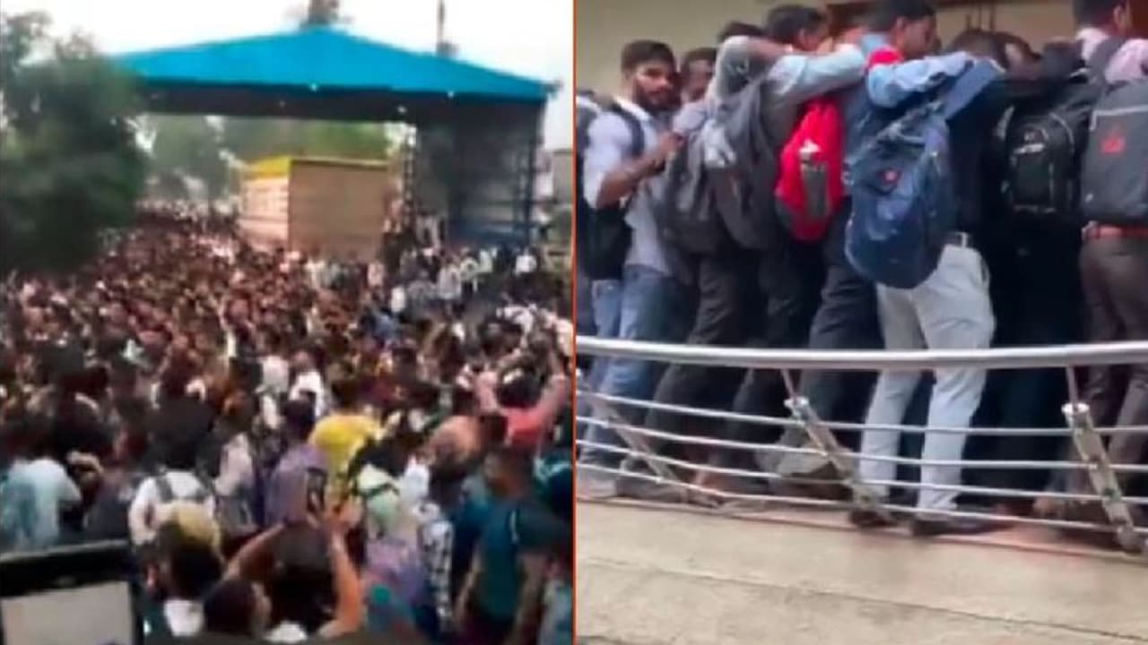 2216 ಹುದ್ದೆ, ಸಂದರ್ಶನಕ್ಕೆ ಸೇರಿದ್ದು ಮಾತ್ರ 25 ಸಾವಿರಕ್ಕೂ ಹೆಚ್ಚು ಜನ: ನೂಕಾಟ ತಳ್ಳಾಟ