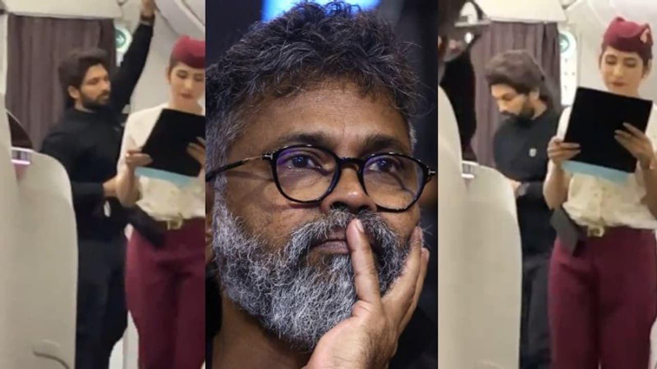 'പുഷ്പ 2' താടി എവിടെ? 'സംവിധായകനുമായുള്ള തര്ക്ക'ത്തിന്റെ ബാക്കിയോ? വൈറൽ വീഡിയോയിൽ അല്ലുവിനോട് ആരാധകര് 'പുഷ്പ 2' താടി എവിടെ? 'സംവിധായകനുമായുള്ള തര്ക്ക'ത്തിന്റെ ബാക്കിയോ? വൈറൽ വീഡിയോയിൽ അല്ലുവിനോട് ആരാധകര്