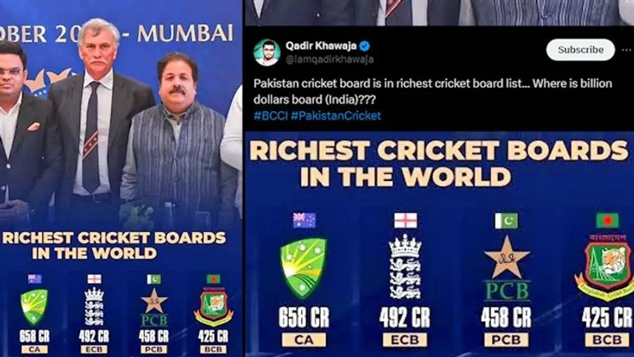 Pakistani sports journalist Qadir Khawaja heavily trolled for cropping BCCI's earnings in richest boards list