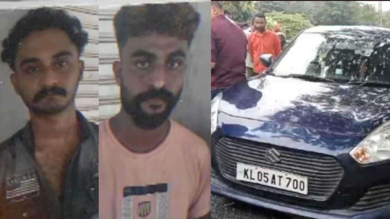 അമിത വേഗതയിൽ നീല സ്വിഫ്റ്റ് കാർ, പൊലീസ് തടഞ്ഞതും വെട്ടിച്ച് പാഞ്ഞു; അഞ്ചലിൽ യുവാക്കൾ എംഡിഎംയുമായി പിടിയിൽ