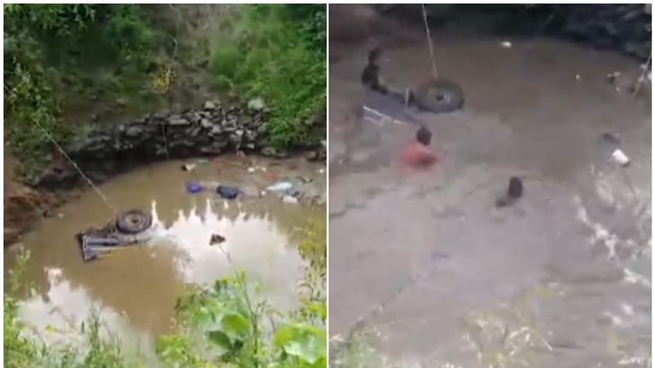 ബൈക്കുമായി കൂട്ടിമുട്ടാതിരിക്കാൻ വെട്ടിച്ച ജീപ്പ് തെന്നിമാറി കിണറ്റിൽ വീണു; ഏഴ് തീർത്ഥാടകർക്ക് ദാരുണാന്ത്യം