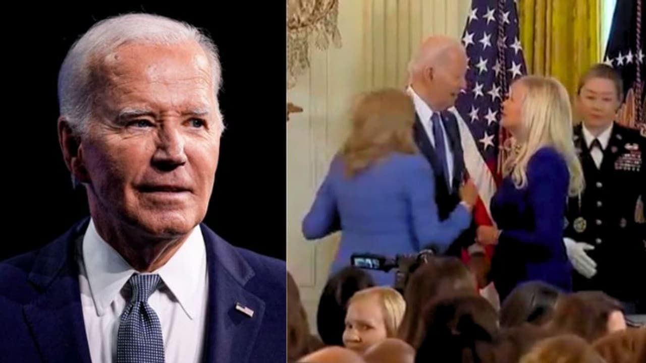 Joe Biden: மனைவி என நினைத்து; வேறு ஒரு பெண்ணுக்கு முத்தம் கொடுக்கச் சென்ற அமெரிக்க அதிபர் ஜோ பைடன்!!