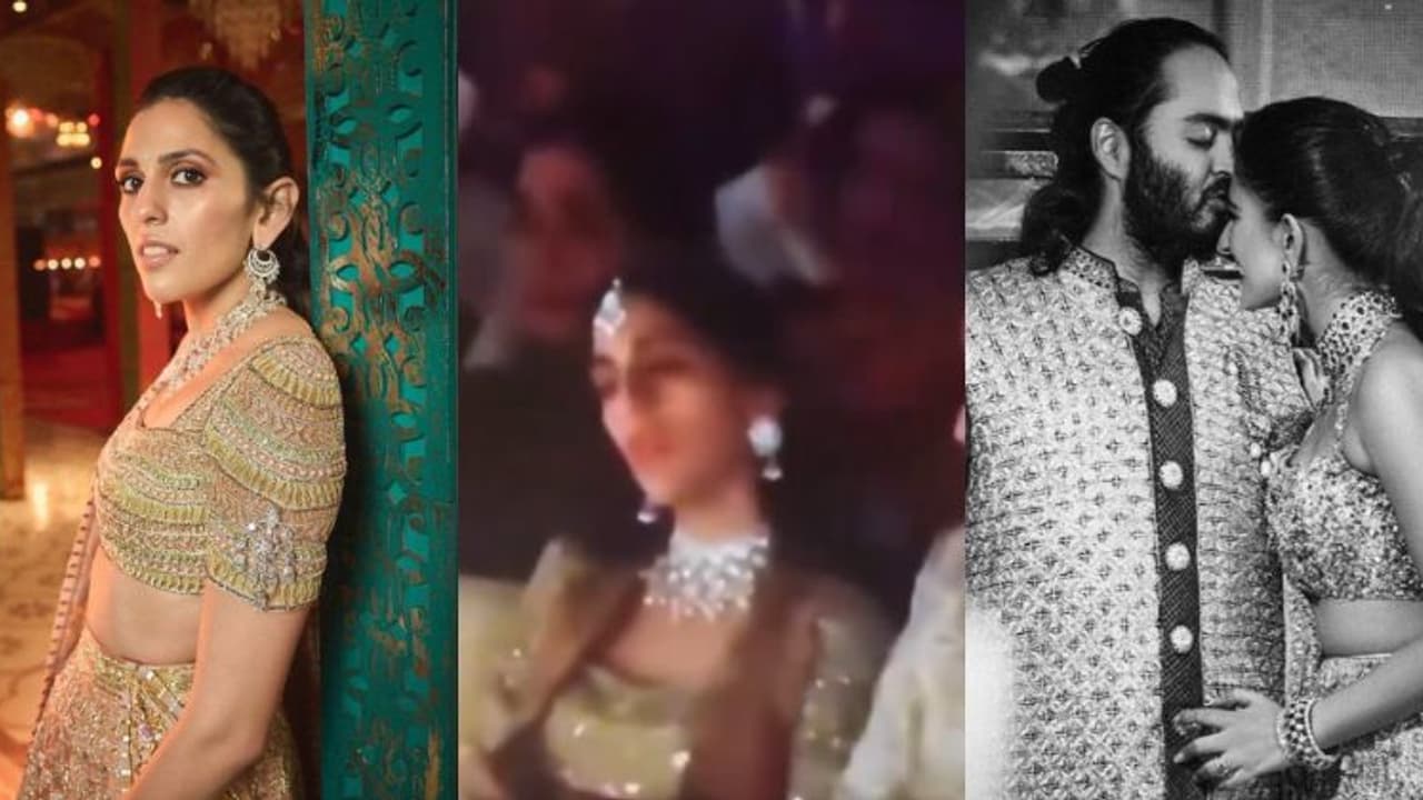 ஆனந்த் ராதிகா திருமணத்தின் போது தூங்கி விழுந்த அம்பானியின் மூத்த மருமகள்.. வைரல் வீடியோ.. 