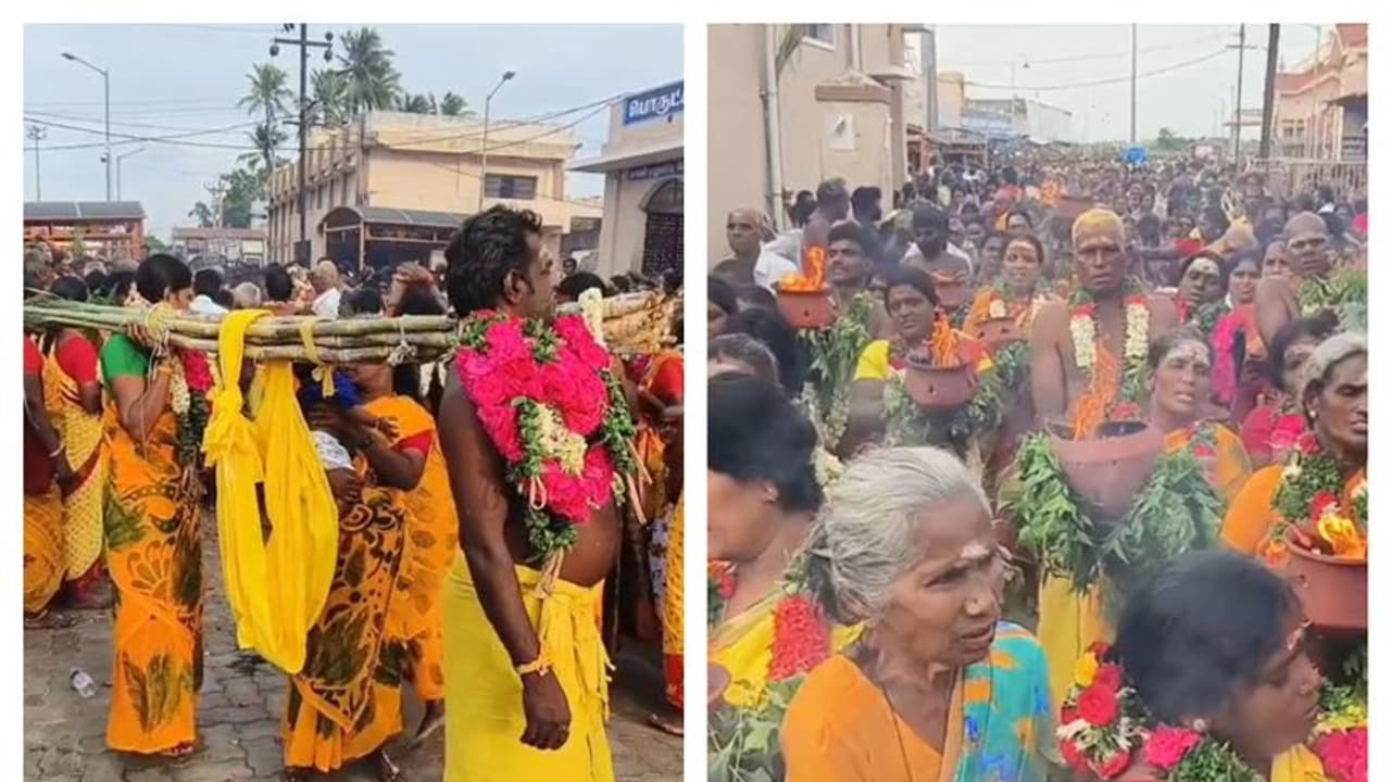 Aadi Velli: ஆடி முதல் வெள்ளி; சமயபுரத்தில் நீண்ட வரிசையில் நின்று அம்மனை மனம் உருகி வழிபடும் பக்தர்கள்