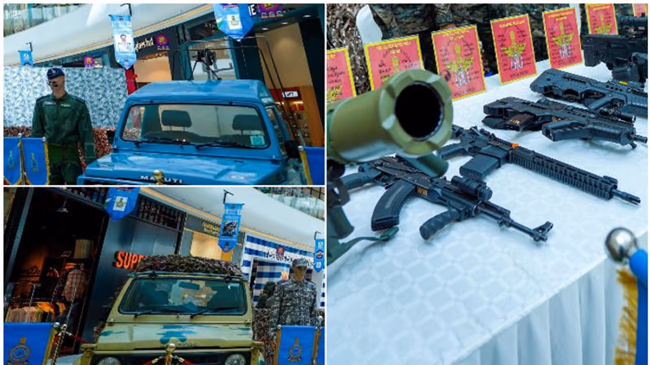 റഷ്യൻ നിര്മിത ഇഗ്ള മിസൈലടക്കമുണ്ട്, ലുലു മാളിലേക്ക് പറന്നിറങ്ങി ഇന്ത്യൻ വ്യോമസേന; ഇതാ ലുലു മീറ്റ് ദ ഈഗിള്സ് റഷ്യൻ നിര്മിത ഇഗ്ള മിസൈലടക്കമുണ്ട്, ലുലു മാളിലേക്ക് പറന്നിറങ്ങി ഇന്ത്യൻ വ്യോമസേന; ഇതാ ലുലു മീറ്റ് ദ ഈഗിള്സ്