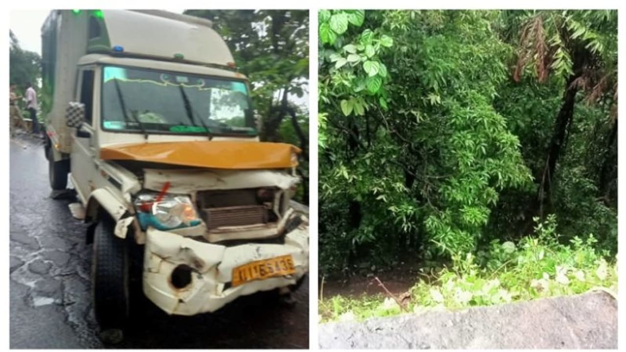 2 പിക്കപ്പ് വാനുകൾ കൂട്ടിയിടിച്ചു; ചുരത്തിൽ നിന്ന് താഴേക്ക് പതിച്ചു; നിസാരപരിക്കുകളോടെ രക്ഷപ്പെട്ട് ഡ്രൈവേഴ്സ്