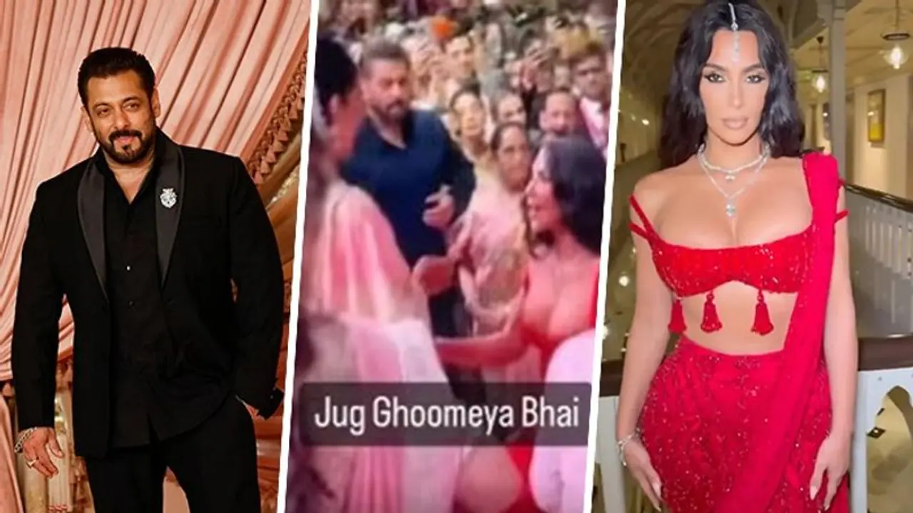 Netizens react on Salman Khan Kim Kardashian's video at Anant Ambani's wedding (WATCH)