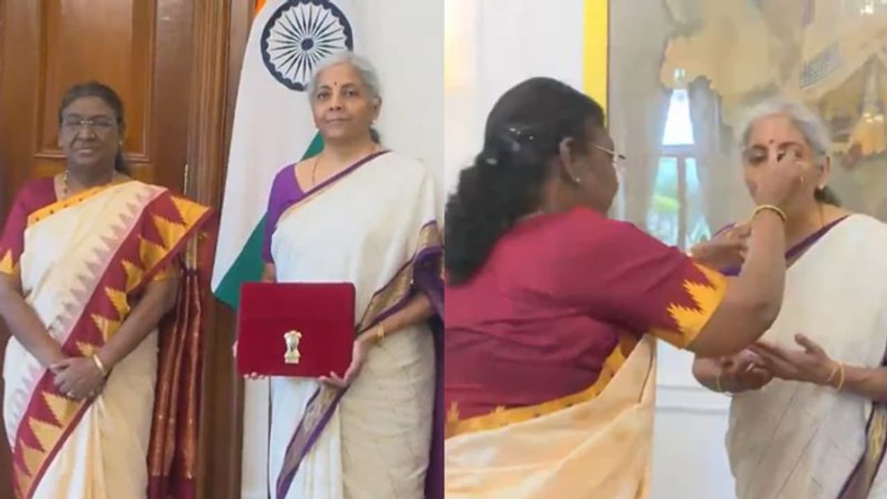 நிதியமைச்சர் நிர்மலா சீதாராமனுக்கு ஜனாதிபதி திரௌபதி முர்மு என்ன ஊட்டி விட்டார் தெரியுமா? நிதியமைச்சர் நிர்மலா சீதாராமனுக்கு ஜனாதிபதி திரௌபதி முர்மு என்ன ஊட்டி விட்டார் தெரியுமா?