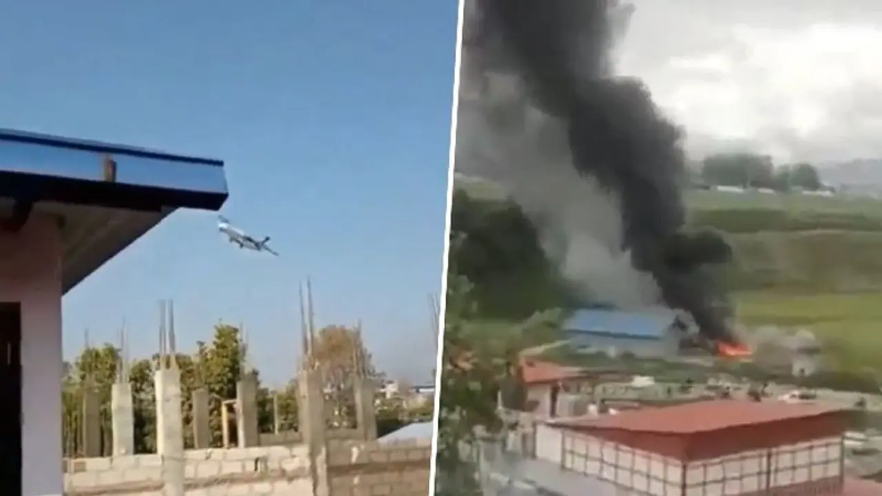 Nepal tragedy: Saurya Airlines plane crashes after takeoff in Kathmandu; 18 dead, pilot survives (WATCH)