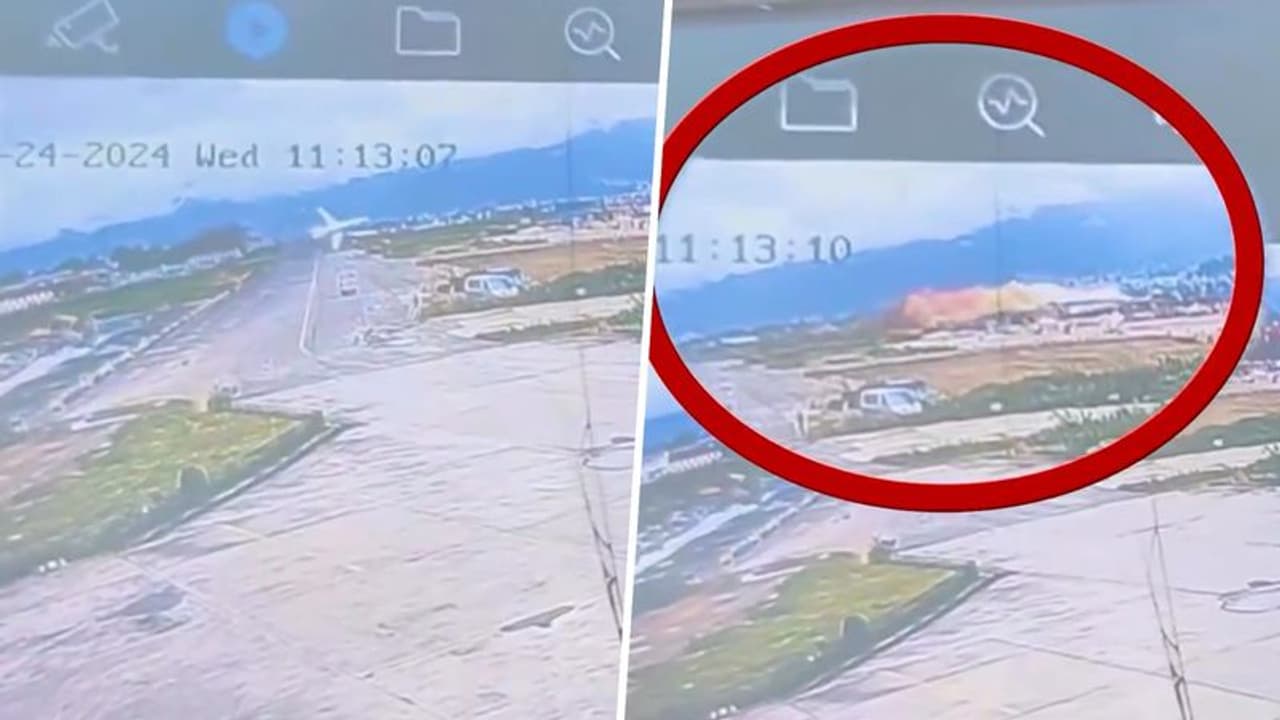 Caught on camera: Dramatic moment when out-of-control Saurya Airlines plane crashed in Kathmandu (WATCH)