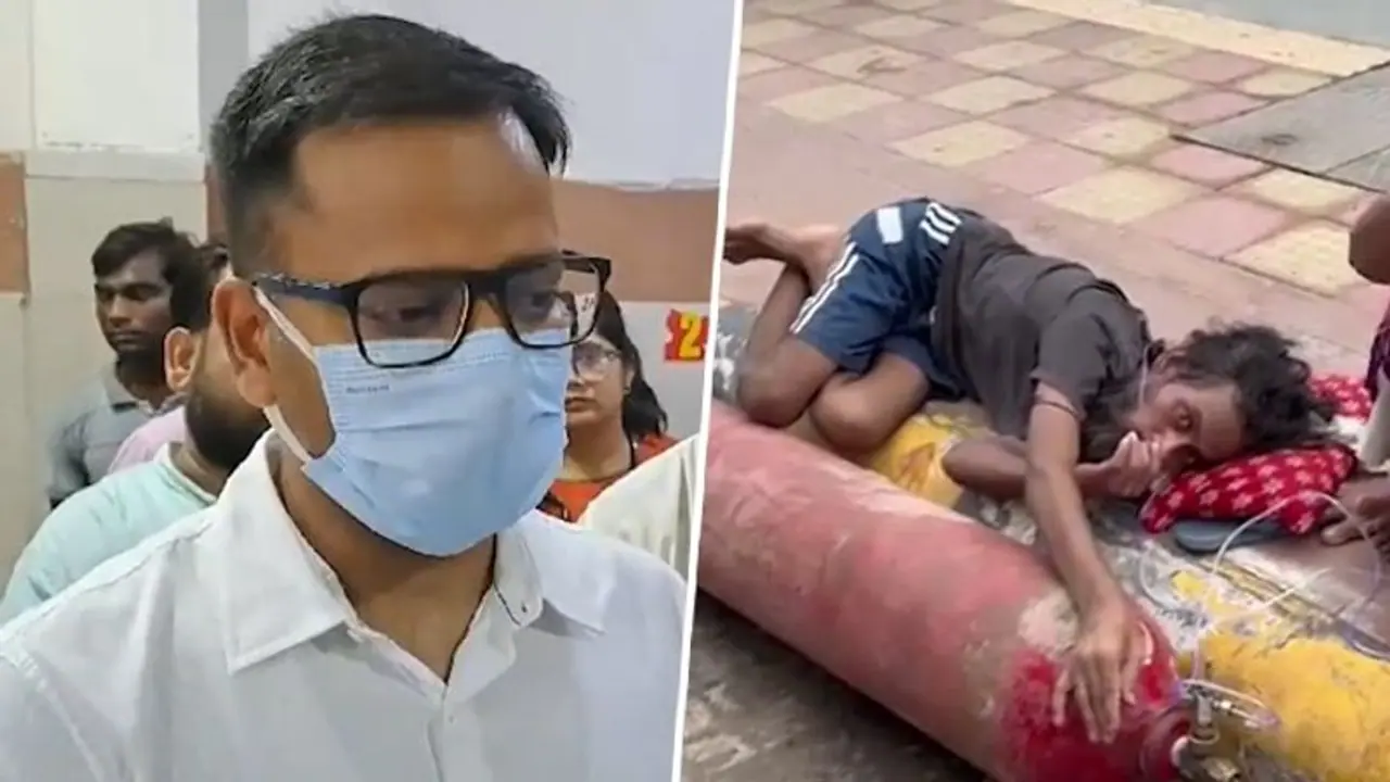 UP: Video of man receiving oxygen on roadside in Firozabad ignites criticism, DM dubs it 'misleading' (WATCH)